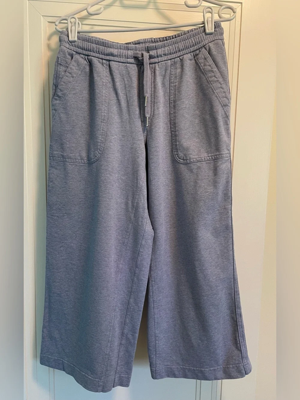Athleta Farallon Heathered Wide Crop in Heather Blue-Gray - Picture 1 of 10